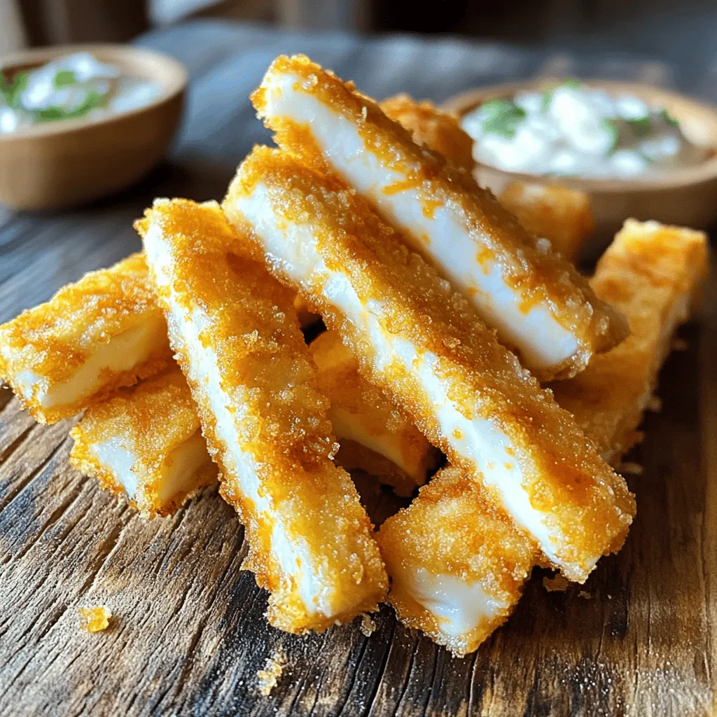 Um die Nashville Hot Bacon-Wrapped Mozzarella Sticks zuzubereiten, benötigst du einige einfache Zutaten. Du brauchst 8 Mozzarella-Sticks und 8 Scheiben Bacon. Außerdem benötigst du 1/2 Tasse Mehl, 1 großes Ei und 1 Tasse Paniermehl. Für den besonderen Kick füge 2 Esslöffel Nashville Hot Gewürz hinzu. Öl ist nötig zum Frittieren. Optional kannst du Ranch oder Blauschimmelkäse-Dressing als Dip verwenden.