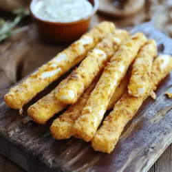 Um die Nashville Hot Bacon-Wrapped Mozzarella Sticks zuzubereiten, benötigst du einige einfache Zutaten. Du brauchst 8 Mozzarella-Sticks und 8 Scheiben Bacon. Außerdem benötigst du 1/2 Tasse Mehl, 1 großes Ei und 1 Tasse Paniermehl. Für den besonderen Kick füge 2 Esslöffel Nashville Hot Gewürz hinzu. Öl ist nötig zum Frittieren. Optional kannst du Ranch oder Blauschimmelkäse-Dressing als Dip verwenden.