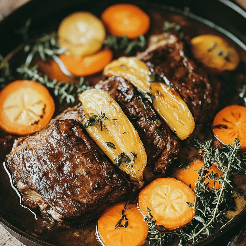 Um ein köstliches Poor Man's Prime Rib zuzubereiten, benötigst du einige einfache Zutaten. Du brauchst 2 kg Rinderbrust, die gut gewürzt wird. Das Fleisch ist zart und geschmackvoll. Du benötigst auch Olivenöl, Knoblauch, Zwiebeln, Karotten, Sellerie und Gewürze wie Thymian und Rosmarin. Die Rinderbrühe sorgt für zusätzlichen Geschmack. Du kannst die Zutaten ganz einfach im Supermarkt finden.