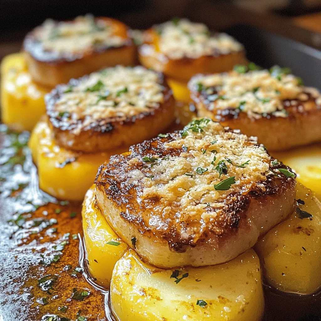 Für das Ein-Pfannen Knoblauch Parmesan Hühnchen & Kartoffeln brauchst du einige wichtige Zutaten. Zuerst benötigst du vier Hähnchenbrustfilets. Die Hähnchenbrust marinieren ist entscheidend für guten Geschmack. Ich empfehle, die Hähnchenbrust in einer Mischung aus Olivenöl, Knoblauch, Paprikapulver, Oregano, Salz und Pfeffer zu marinieren.
