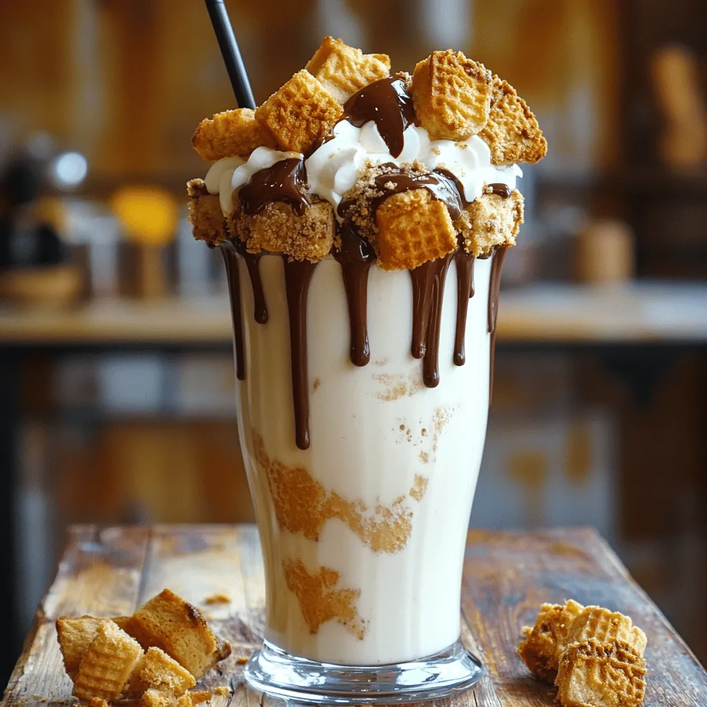 Um einen leckeren Biscoff Milchshake zu machen, brauchst du einfache Zutaten. Du benötigst 2 Tassen Vanilleeis. Das gibt dem Shake die nötige Süße. Auch 1 Tasse Milch ist wichtig. Du kannst Vollmilch oder eine pflanzliche Variante nutzen. Dann kommt 1/2 Tasse Biscoff-Keksebutter dazu. Diese gibt dem Shake seinen besonderen Geschmack. Zwei Esslöffel zerbröselte Biscoff-Kekse sind auch nötig, plus etwas mehr zum Garnieren. Wenn du magst, füge 1 Esslöffel Erdnussbutter hinzu. Das gibt einen interessanten Kick. Schlagsahne ist ein Muss für die Garnierung. Optional kannst du Schokoladensoße oder Karamellsoße verwenden, um das Ganze noch besser zu machen.