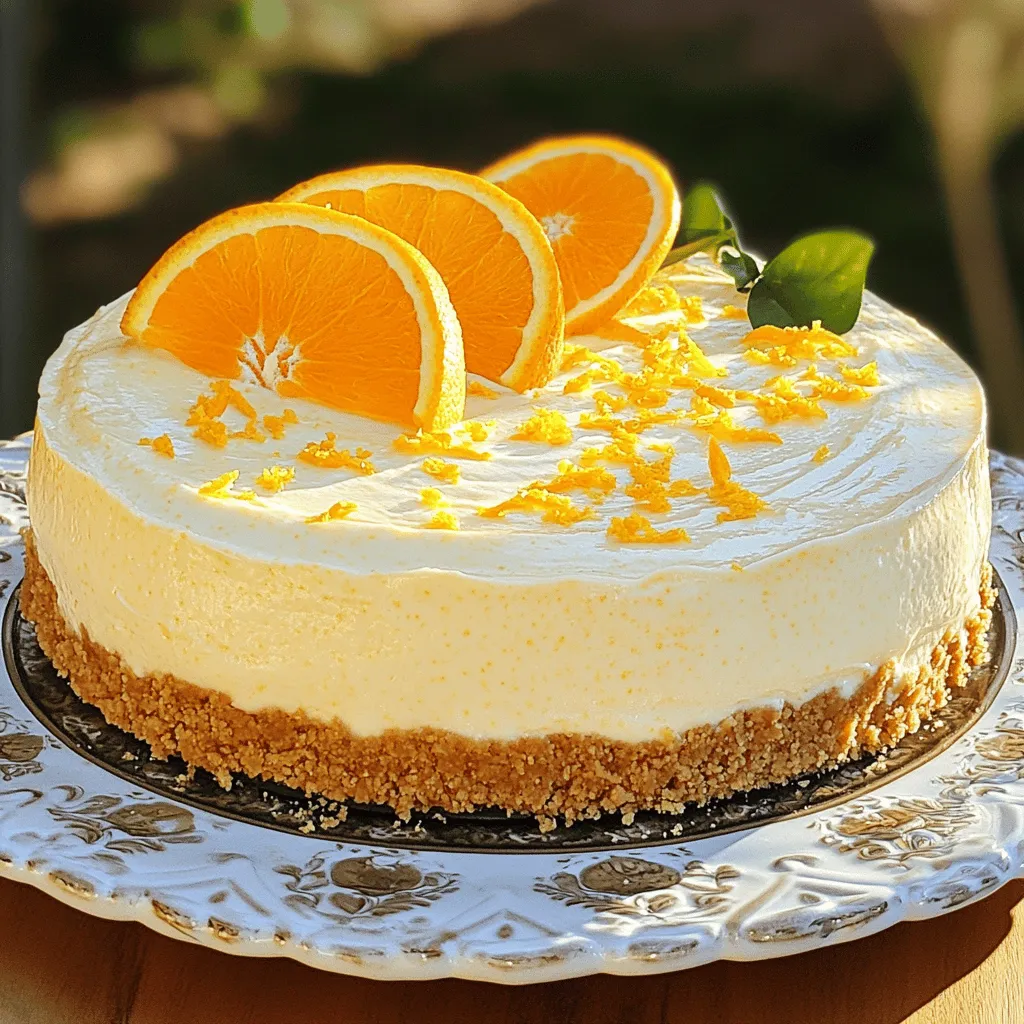 Um einen No Bake Orange Creamsicle Cheesecake zu machen, brauchst du einige einfache Zutaten.