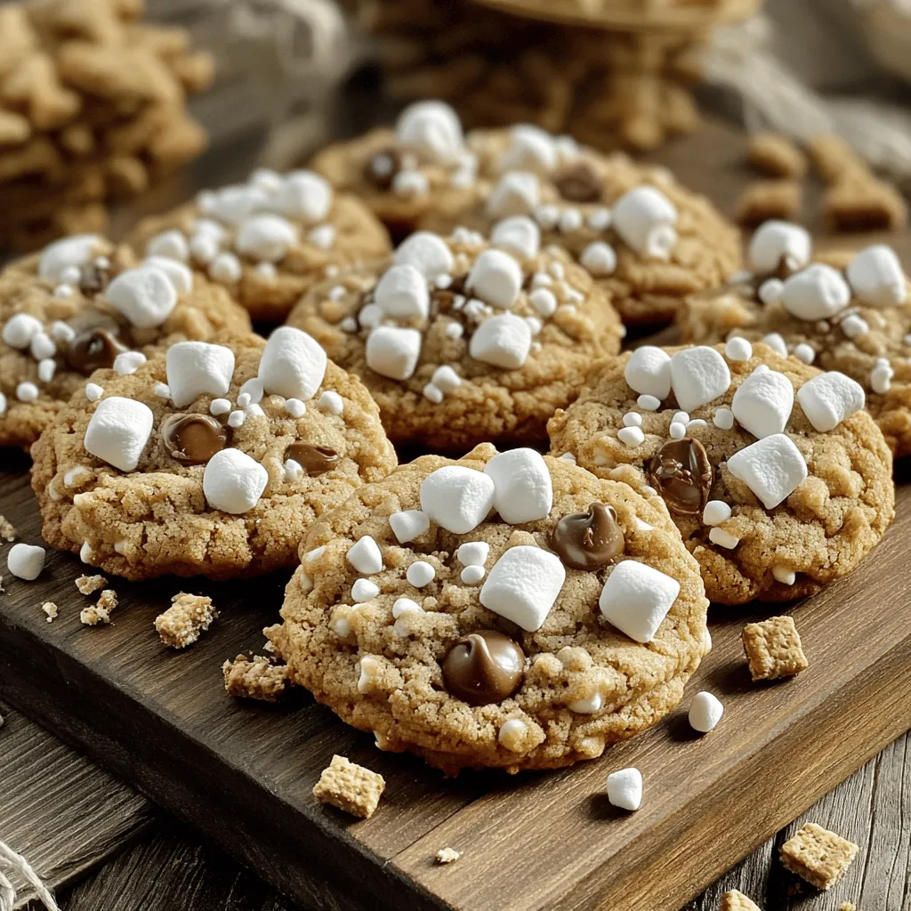 Die Zutaten für S'mores Kekse sind einfach und lecker. Du brauchst: