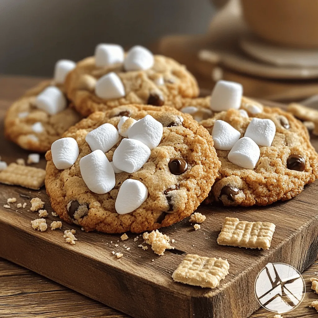Die Zutaten für S'mores Kekse sind einfach und lecker. Du brauchst: