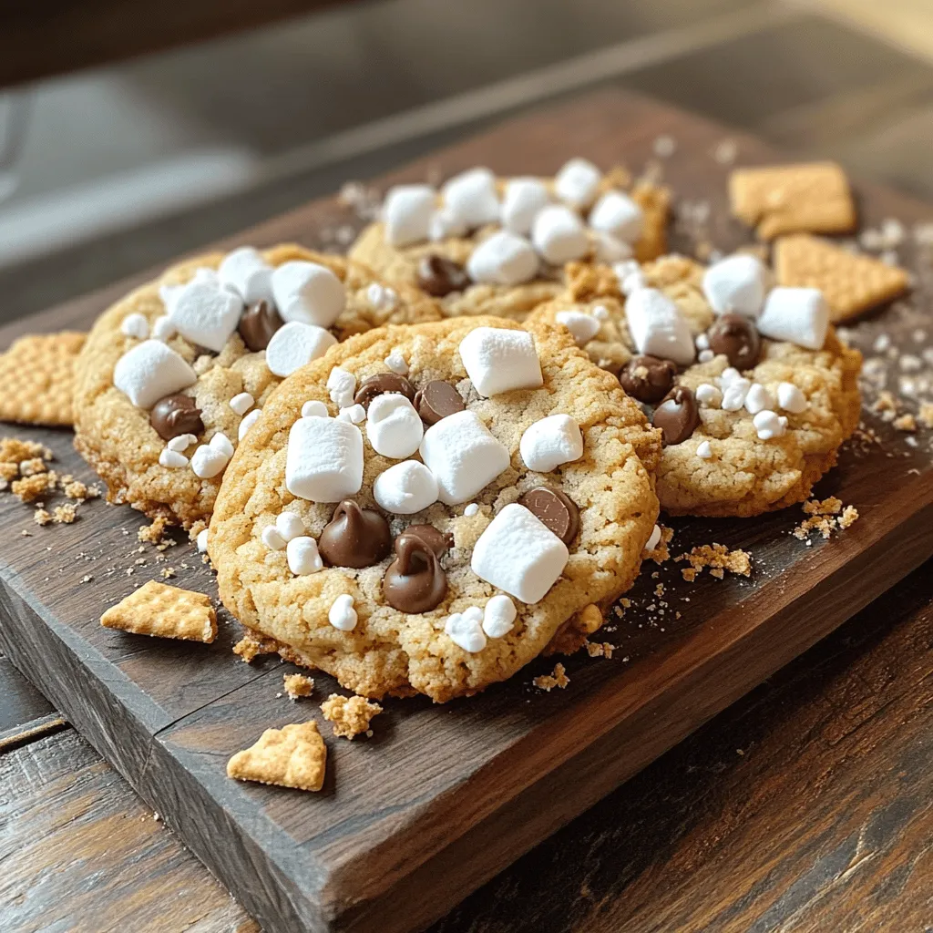 Die Zutaten für S'mores Kekse sind einfach und lecker. Du brauchst: