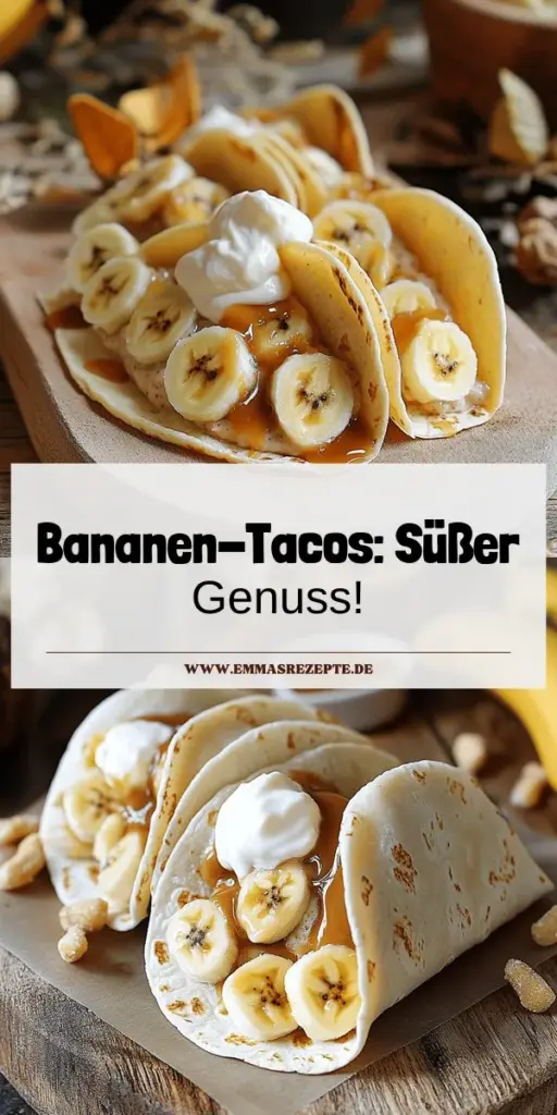 Entdecken Sie die kreative Welt der Bananenpudding-Tacos! Dieses einfache Rezept kombiniert leckeren Vanillepudding mit frischen Bananen und einer knusprigen Tortilla für ein einzigartiges Dessert. Lernen Sie Schritt für Schritt, wie Sie die Tacos zubereiten und variieren können, um Ihren persönlichen Geschmack zu treffen. Klicken Sie hier, um das komplette Rezept zu entdecken und Ihre Familie und Freunde mit diesem tollen Genuss zu begeistern!