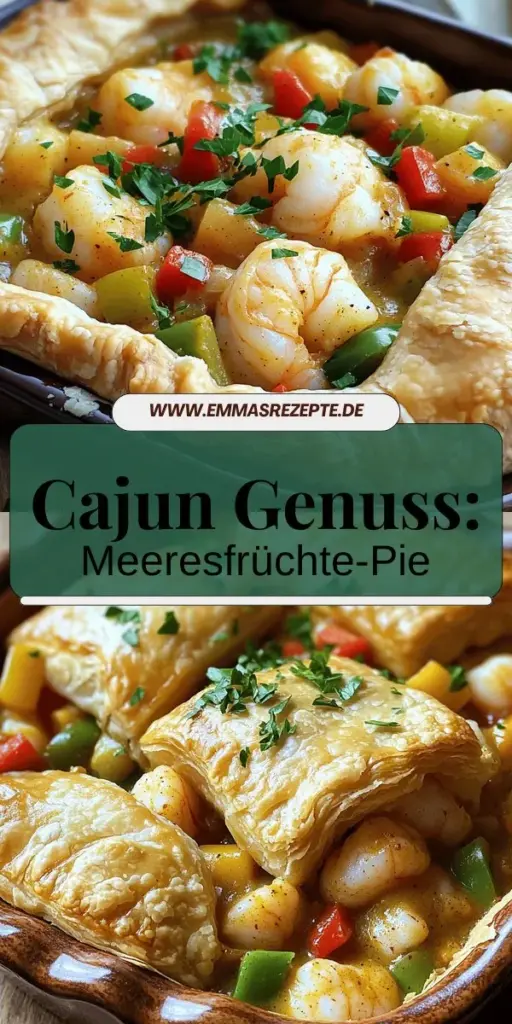 Entdecke die Aromen der Südstaatenküche mit unserem köstlichen Cajun Seafood Pot Pie Rezept! Finde heraus, welche frischen Meeresfrüchte und typischen Gewürze du benötigst, um dieses herzhafte Gericht selbst zuzubereiten. Von der perfekten Kruste bis zur aromatischen Füllung – gesund und voller Geschmack! Lass dich inspirieren und klicke jetzt für die vollständige Anleitung!