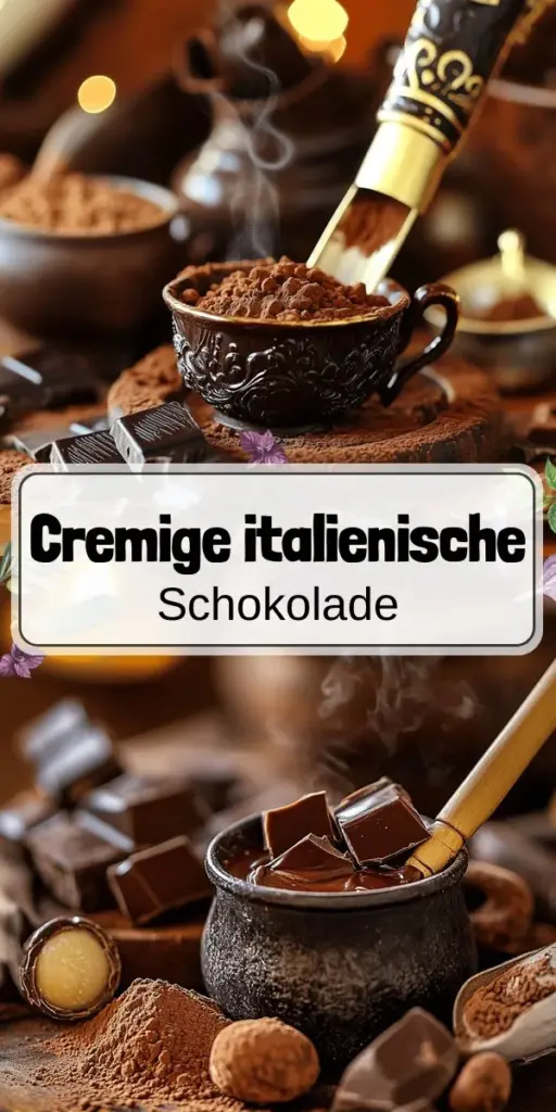Entdecke die Geheimnisse der italienischen heißen Schokolade! Diese cremige Köstlichkeit begeistert mit intensiven Aromen und einer perfekten Textur, die jeder genießen kann. Erfahre, welche Zutaten du benötigst, wie du häufige Fehler vermeidest und wie du deinen eigenen einzigartigen Twist hinzufügen kannst. Lass dich von den verschiedenen Varianten inspirieren und bringe ein Stück italienische Kultur in dein Zuhause. Klicke hier für das vollständige Rezept und beginne dein Schokoladenerlebnis!
