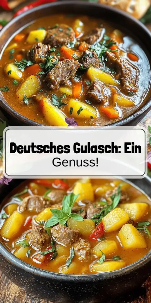 Entdecke, wie du ein authentisches deutsches Gulasch zubereitest, das nicht nur köstlich, sondern auch einfach ist! In diesem Artikel erfährst du alles über die wichtigsten Zutaten wie Rindfleisch, Zwiebeln und Paprika sowie die Geheimnisse der Gewürze, die deinem Gericht eine besondere Note verleihen. Perfekt für besondere Anlässe oder ein Familienessen. Klicke hier und lass dich von den Rezeptideen inspirieren!