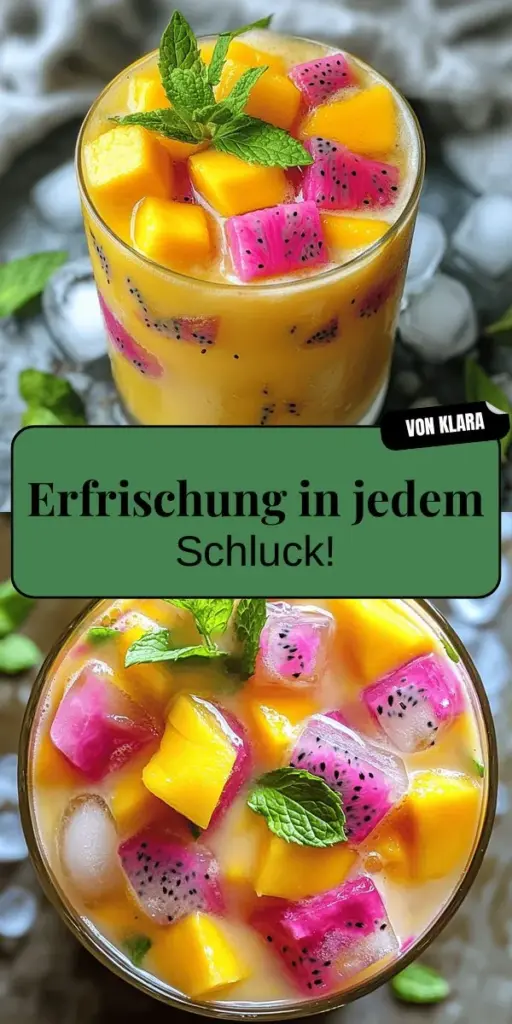 Entdecke den köstlichen Mango Dragonfruit Refresher und lass dich von seinem fruchtigen Geschmack verzaubern! In unserem Artikel erfährst du alles über die einfachen Zutaten, gesunde Vorteile und die schnelle Zubereitung dieses erfrischenden Drinks. Mit nur wenigen Schritten kannst du dir ein Stück Tropenfeeling nach Hause holen. Klicke jetzt und erlebe eine fruchtige Geschmacksexplosion, die deine Durstlöscher-Optionen revolutioniert!