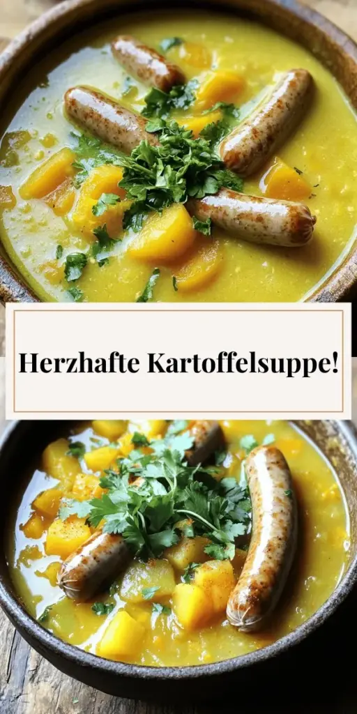 Entdecke das perfekte Rezept für eine schmackhafte Slow Cooker Kartoffelsuppe mit Würstchen! Diese herzliche Suppe ist einfach zuzubereiten und eignet sich hervorragend für jede Gelegenheit. Mit frischen Zutaten und einfachen Schritten zauberst du ein comforting Gericht, das die ganze Familie lieben wird. Klicke hier, um die vollständige Anleitung und Tipps zu entdecken, wie du deine Kartoffelsuppe noch besser machen kannst!
