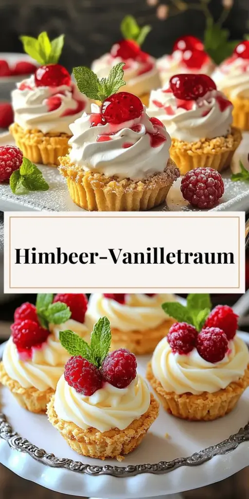 Entdecke das perfekte Rezept für Vanillecreme-Törtchen mit frischen Himbeeren! Dieses köstliche Dessert vereint Früchte und Cremigkeit und ist einfach zuzubereiten. Lass dich inspirieren, wie du die Törtchen mit verschiedenen Früchten variieren und kreativ dekorieren kannst. Hol dir alle Tipps zur Zubereitung und Lagerung! Klicke jetzt, um das vollständige Rezept zu erfahren und deine Gäste zu beeindrucken!