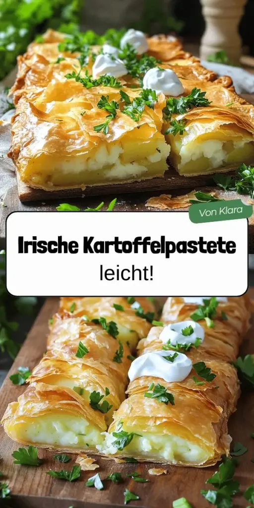 Entdecke unser einfaches Rezept für die köstliche Irish Potato Pie, das Tradition und Geschmack vereint! Mit einfachen Zutaten wie Kartoffeln, Schafskäse und frischen Kräutern zauberst du eine herzhafte Pastete, die deine Familie begeistern wird. Ob du kreative Variationen oder gesunde Alternativen ausprobieren möchtest, hier findest du alles, was du brauchst. Klicke jetzt, um die vollständigen Schritte und Tipps zu entdecken!