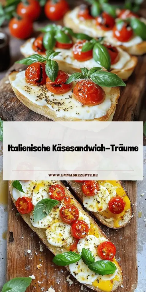 Entdecken Sie die Vielfalt italienischer Käsesandwiches, die einfach zuzubereiten und unglaublich lecker sind! Lernen Sie die besten Zutaten, kreative Füllungen und Zubereitungstechniken kennen, um das perfekte Sandwich zu kreieren. Ob mit frisch geschmolzenem Mozzarella oder aromatischen Gewürzen, diese Sandwiches sind ein Genuss für jeden Anlass. Klicken Sie durch und probieren Sie unsere köstlichen Rezepte aus – es wird Ihnen nicht enttäuschen!