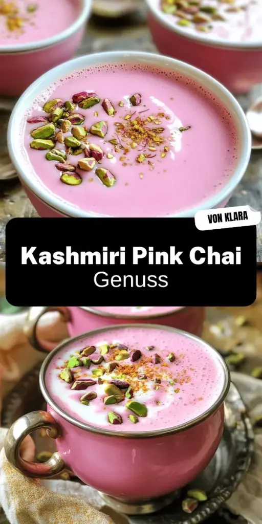 Entdecke das wohltuende Erlebnis des Kashmiri Pink Chai mit diesem einfachen Rezept! Lerne, wie du diesen einzigartigen Tee mit seinen besonderen Zutaten und Gewürzen ganz leicht selbst zubereitest. Perfekt für besondere Anlässe oder einfach zum Genießen im Alltag. Lass dich von den gesundheitlichen Vorteilen und den köstlichen Beilagen inspirieren. Klicke und tauche ein in die Welt des Kashmiri Pink Chai!