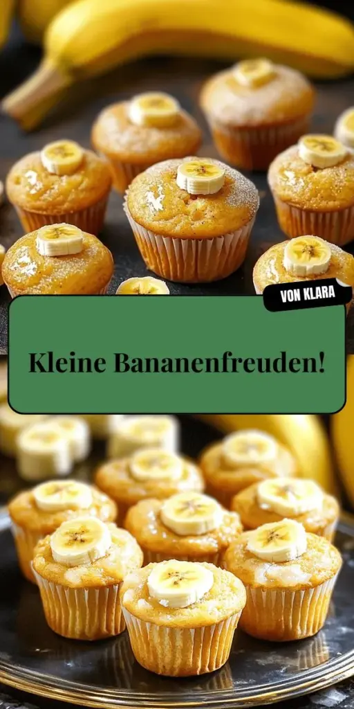 Entdecke, wie einfach du köstliche Mini Bananenmuffins zubereiten kannst! Mit wenigen Zutaten und kreativen Variationen sind diese Muffins der ideale Snack für Groß und Klein. Von der perfekten Konsistenz bis hin zu Anpassungen für gesunde Alternativen, erlebe Backvergnügen pur. Lass dir dieses Rezept nicht entgehen und klicke jetzt, um mehr über die Zubereitung und köstliche Ideen zu erfahren!