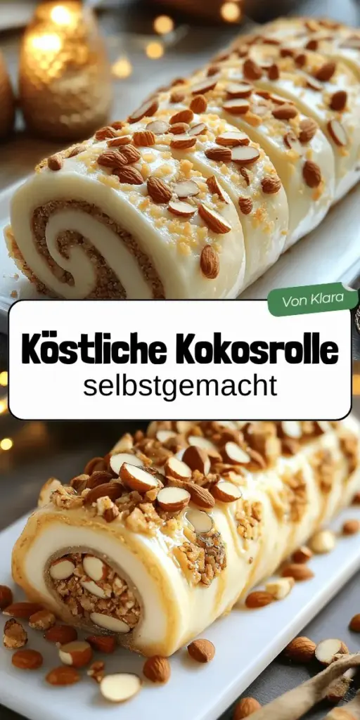 Entdecke das köstliche Rezept für die Kokos-Almond-Swissrolle! Dieser zarte Kuchen mit einer köstlichen Füllung aus Kokos und Mandeln ist einfach zuzubereiten und wird sicher zu deinem neuen Lieblingsdessert. Lerne, wie du die perfekte Swissrolle meisterhaft backst und tolle Variationen ausprobierst. Klicke jetzt, um die Schritt-für-Schritt-Anleitung und nützliche Tipps zu entdecken! Lass uns zusammen die Welt der Schweizer Rollen erkunden!