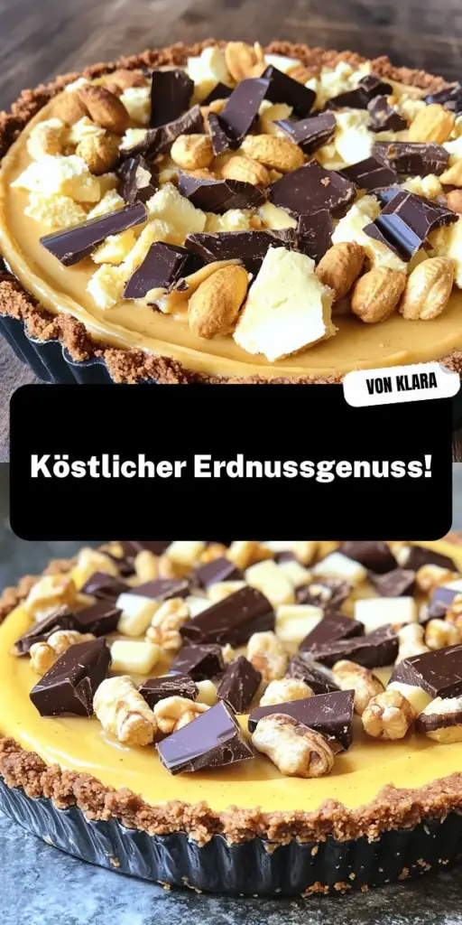 Entdecke unser schnelles und einfaches Rezept für einen unwiderstehlichen No Bake Peanut Butter Pie! Dieser köstliche Erdnussbutterkuchen ist perfekt für alle, die ein einfaches, aber beeindruckendes Dessert zaubern möchten. Mit einem knusprigen Keksboden und einer cremigen Füllung gelingt dir ein Genuss, der begeistert. Lass dich von kreativen Toppings und Variationen inspirieren! Klicke jetzt auf das Rezept und starte dein süßes Abenteuer!