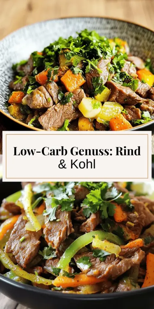 Entdecke, wie einfach es ist, ein köstliches Low-Carb Rindfleisch und Kohl Pfannengericht zuzubereiten! Mit frischen Zutaten und in nur 20 Minuten fertig, ist dieses Rezept perfekt für eine gesunde Ernährung. Du kannst das Gericht nach Belieben anpassen und variieren. Wenn du mehr erfahren möchtest, klicke jetzt und entdecke die einfachen Schritte, die dich zu diesem leckeren und nahrhaften Abendessen führen!