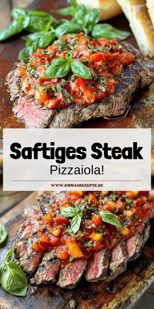 Entdecke das köstliche Rezept für Steak Pizzaiola und bringe den Geschmack Italiens auf deinen Tisch! Dieses einfache Gericht vereint zartes Rindersteak mit einer aromatischen Tomatensauce, fein gewürzt mit Oregano und Basilikum. Lass dich von Variationen wie Steak Pizzaiola mit Käse oder Pilzen inspirieren und serviere es mit frischem Baguette oder Pasta. Klicke jetzt, um das vollständige Rezept zu erfahren und jeden Bissen zu genießen!