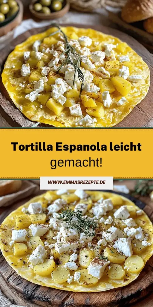 Tauchen Sie ein in die köstliche Welt der Tortilla Espanola! Dieses einfache Rezept kombiniert Eier und Kartoffeln zu einem schmackhaften Gericht, das sowohl als Tapas als auch als Hauptmahlzeit überzeugt. Mit Schritt-für-Schritt-Anleitungen, wertvollen Tipps und kreativen Variationen, ist es ganz leicht, die perfekte Tortilla zu zaubern. Klicken Sie jetzt, um das vollständige Rezept zu entdecken und Ihre spanische Kochkunst zu erweitern!