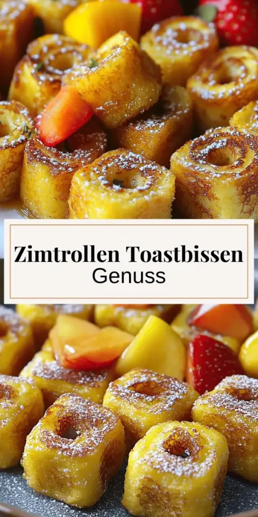 Entdecke die unwiderstehlichen Zimtrollen French Toast Bites – die perfekte Kombination aus süßen Zimtschnecken und klassischem French Toast! Diese einfachen und köstlichen Bissen sind ideal für Frühstück oder Brunch und bringen jeden zum Schwärmen. Folge unseren einfachen Schritten, um sie zuzubereiten, und erlebe den himmlischen Geschmack selbst. Klicke jetzt, um das vollständige Rezept zu erkunden und deine Gäste zu beeindrucken!
