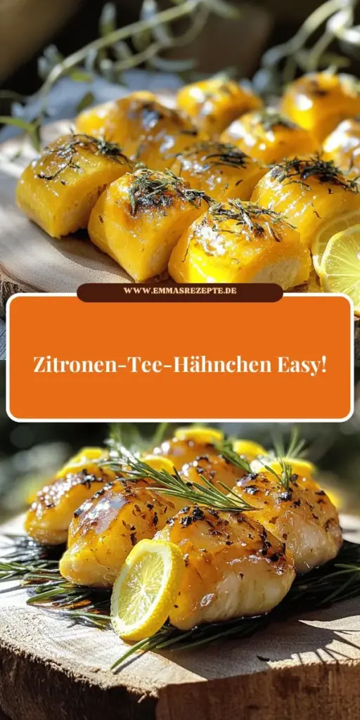 Entdecken Sie das köstliche Rezept für Zitronen-Tee-Hähnchen, das frisch und schmackhaft ist! Mit einer einfachen Marinade aus Zitronensaft, schwarzem Tee und aromatischen Gewürzen zaubern Sie ein Gericht, das jeden begeistert. Erfahren Sie, wie Sie das Hähnchen perfekt zubereiten und mit gesunden Varianten experimentieren können. Lassen Sie sich inspirieren und klicken Sie hier, um die vollständige Anleitung zu entdecken und Ihr neues Lieblingsgericht auszuprobieren!