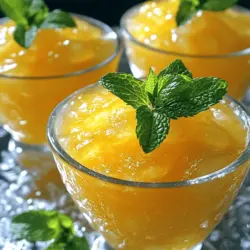 Um einen köstlichen Pfirsich-Zitronen-Slush zu machen, benötigen Sie nur einige frische Zutaten. Die wichtigsten sind reife Pfirsiche, frisch gepresster Zitronensaft, Honig und Eiswürfel. Diese Zutaten machen das Rezept einfach und lecker.