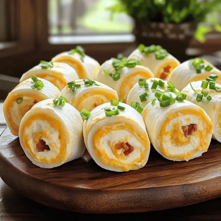 Bacon Cheddar Ranch Pinwheels sind eine köstliche Snack-Option. Sie bestehen aus Tortillas, die mit einer cremigen Mischung gefüllt sind. Die Mischung enthält Frischkäse, knusprigen Bacon, Cheddar Käse und Ranch-Dressing. Diese einfachen Snacks mit Bacon sind perfekt für jede Party oder Feier.