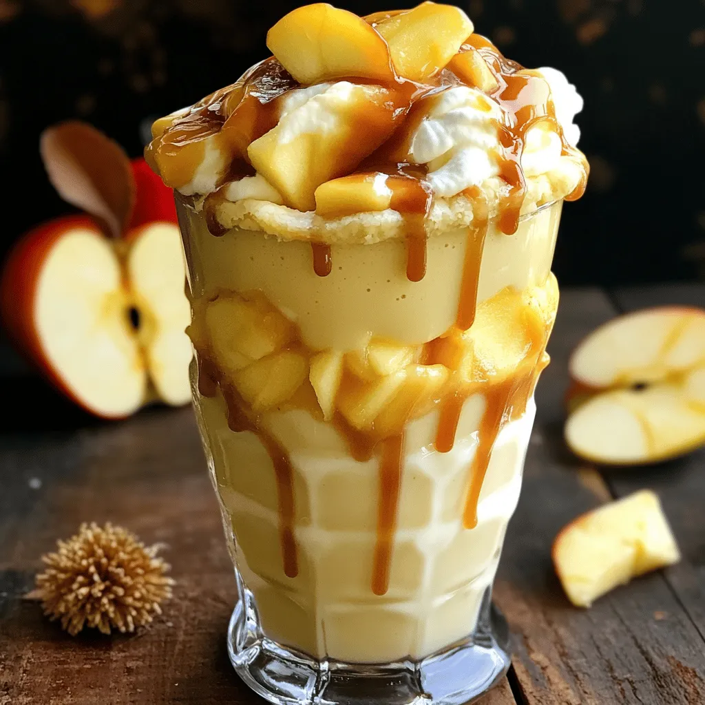 Für einen Karamell-Apfel-Pie-Milchshake benötigst du einige einfache Zutaten. Du brauchst zwei Tassen Vanilleeis, eine Tasse Milch, einen großen Apfel, Karamellsauce, Zimt und optionale Zutaten wie zerbröselte Apfelkuchenkruste und Muskatnuss. Diese Zutaten bringen viel Geschmack und Freude.