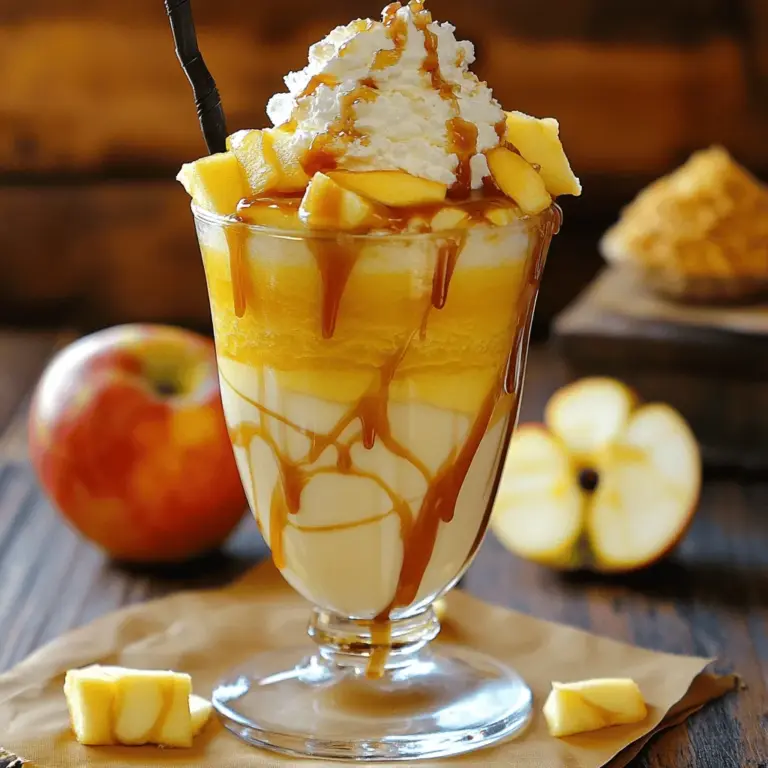 Für einen Karamell-Apfel-Pie-Milchshake benötigst du einige einfache Zutaten. Du brauchst zwei Tassen Vanilleeis, eine Tasse Milch, einen großen Apfel, Karamellsauce, Zimt und optionale Zutaten wie zerbröselte Apfelkuchenkruste und Muskatnuss. Diese Zutaten bringen viel Geschmack und Freude.