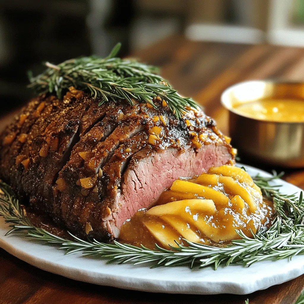 Für mein Rosmarin-Roastfleisch mit Ahorn-Apfel-Sauce benötigst du einige einfache, aber schmackhafte Zutaten.