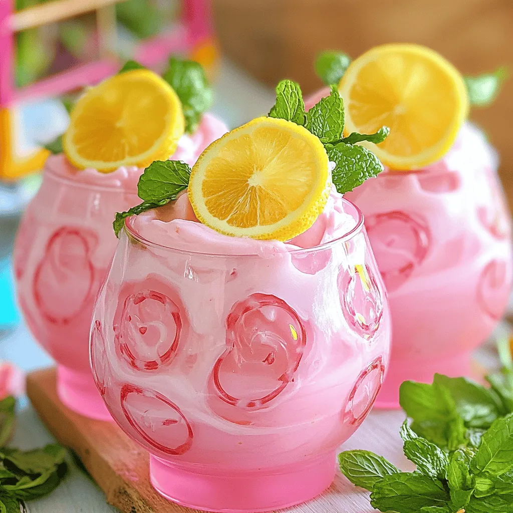 Um Whipped Pink Lemonade zuzubereiten, benötigen Sie frische und einfache Zutaten. Hier ist eine Liste der Zutaten für pink lemonade: