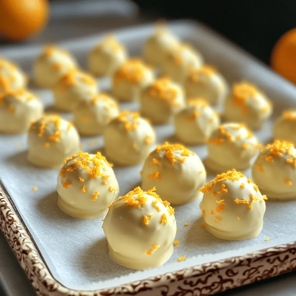 No Bake Orange Creamsicle Truffles sind kleine, leckere Bissen. Sie verbinden den Geschmack von Orange mit cremiger Süße. Diese Trüffel mit Orangengeschmack sind einfach zuzubereiten. Sie benötigen keine Backzeit, was sie perfekt für jede Gelegenheit macht.