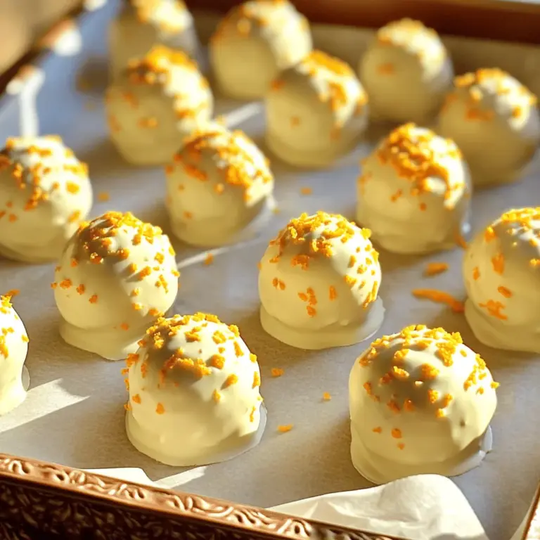 No Bake Orange Creamsicle Truffles sind kleine, leckere Bissen. Sie verbinden den Geschmack von Orange mit cremiger Süße. Diese Trüffel mit Orangengeschmack sind einfach zuzubereiten. Sie benötigen keine Backzeit, was sie perfekt für jede Gelegenheit macht.