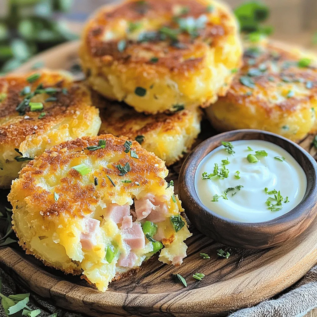 Für diese gefüllten Kartoffelküchlein nehme ich große, geschälte Kartoffeln. Ich schneide sie in Würfel und koche sie in Wasser. Nach etwa 15 Minuten sind sie weich und bereit zum Pürieren. Ich lasse die Kartoffeln abtropfen und dampfen.