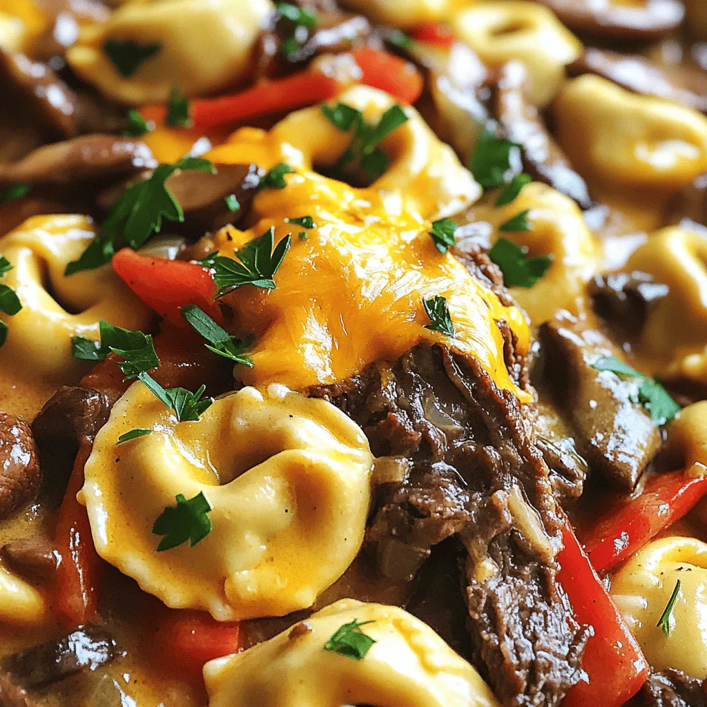 Für Cheesesteak Tortellini Bliss brauchst du folgende Zutaten: