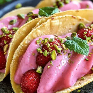 Für die Erdbeer-Cheesecake-Tacos brauchst du frische und einfache Zutaten. Hier ist, was du benötigst: