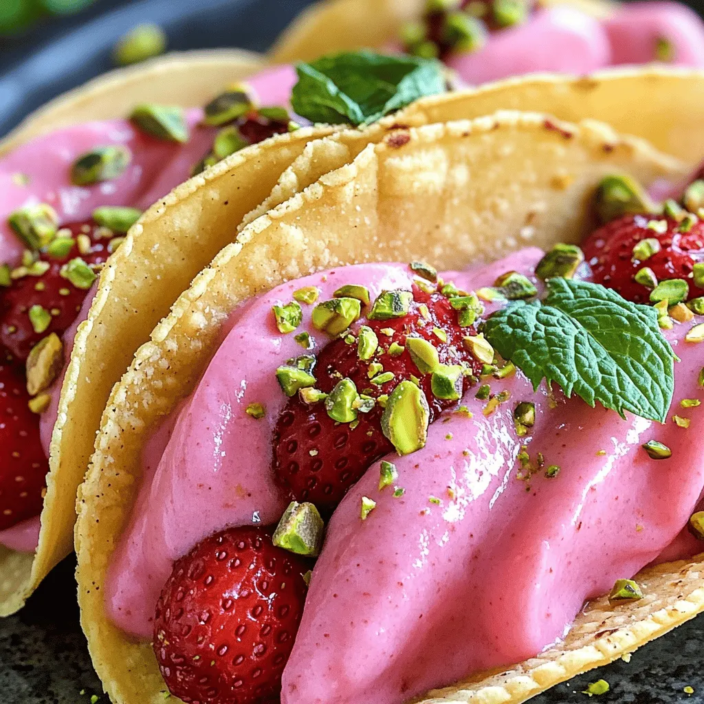 Für die Erdbeer-Cheesecake-Tacos brauchst du frische und einfache Zutaten. Hier ist, was du benötigst: