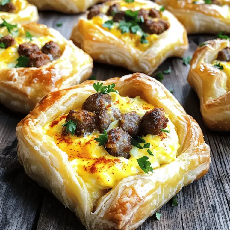 - 6 Frühstückswürstchen, klein geschnitten - 4 Eier - 100 g geriebener Cheddar-Käse
