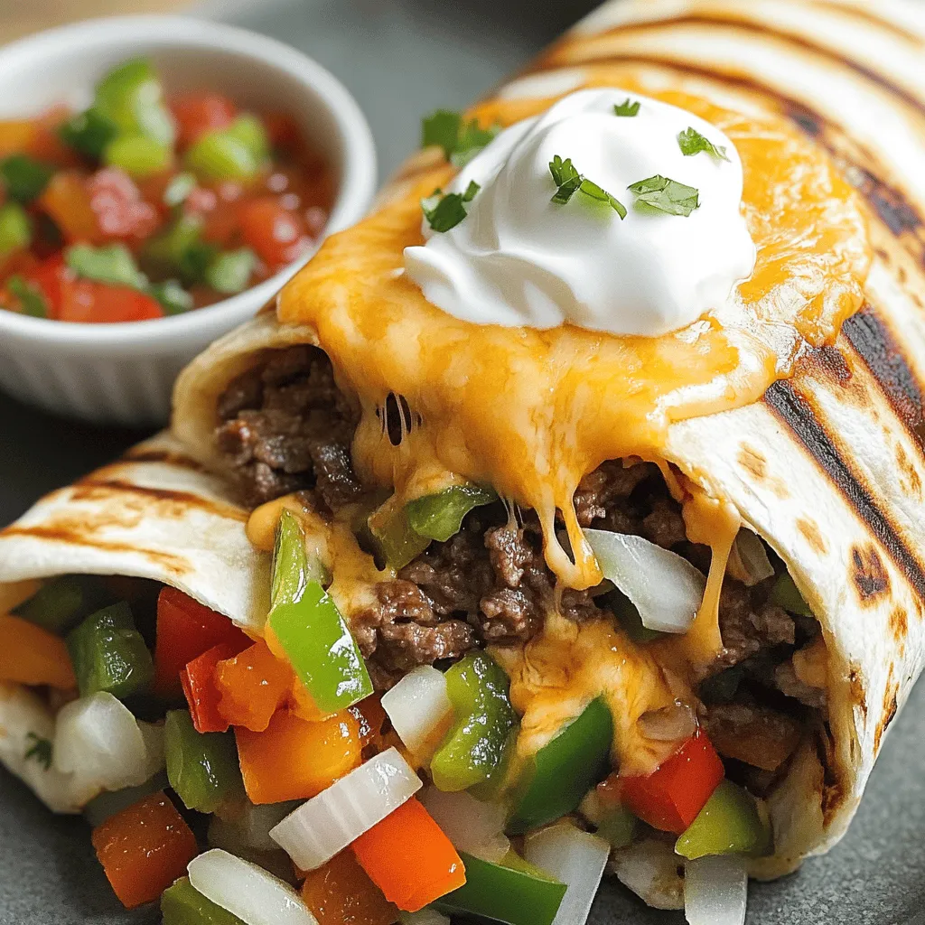 Die richtigen Zutaten machen den Beefy Melt Burrito besonders lecker. Hier sind die Hauptzutaten, die du brauchst: