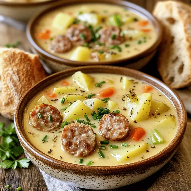 Für einen leckeren Kartoffel-Wurst-Chowder brauchst du folgende Zutaten: - 500 g Kartoffeln, gewürfelt - 300 g frisch gereifte Bratwurst, in Scheiben geschnitten - 1 große Zwiebel, gewürfelt - 2 Karotten, gewürfelt - 2 Selleriestangen, gewürfelt - 4 Tassen Gemüsebrühe - 1 Tasse Sahne - 2 Esslöffel Olivenöl - 1 Teelöffel Thymian (frisch oder getrocknet) - 1 Teelöffel Paprika - Salz und Pfeffer nach Geschmack - Frischer Schnittlauch zum Garnieren