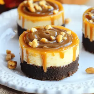 Peanut Butter Caramel Mini Cheesecakes Köstliche Verführung