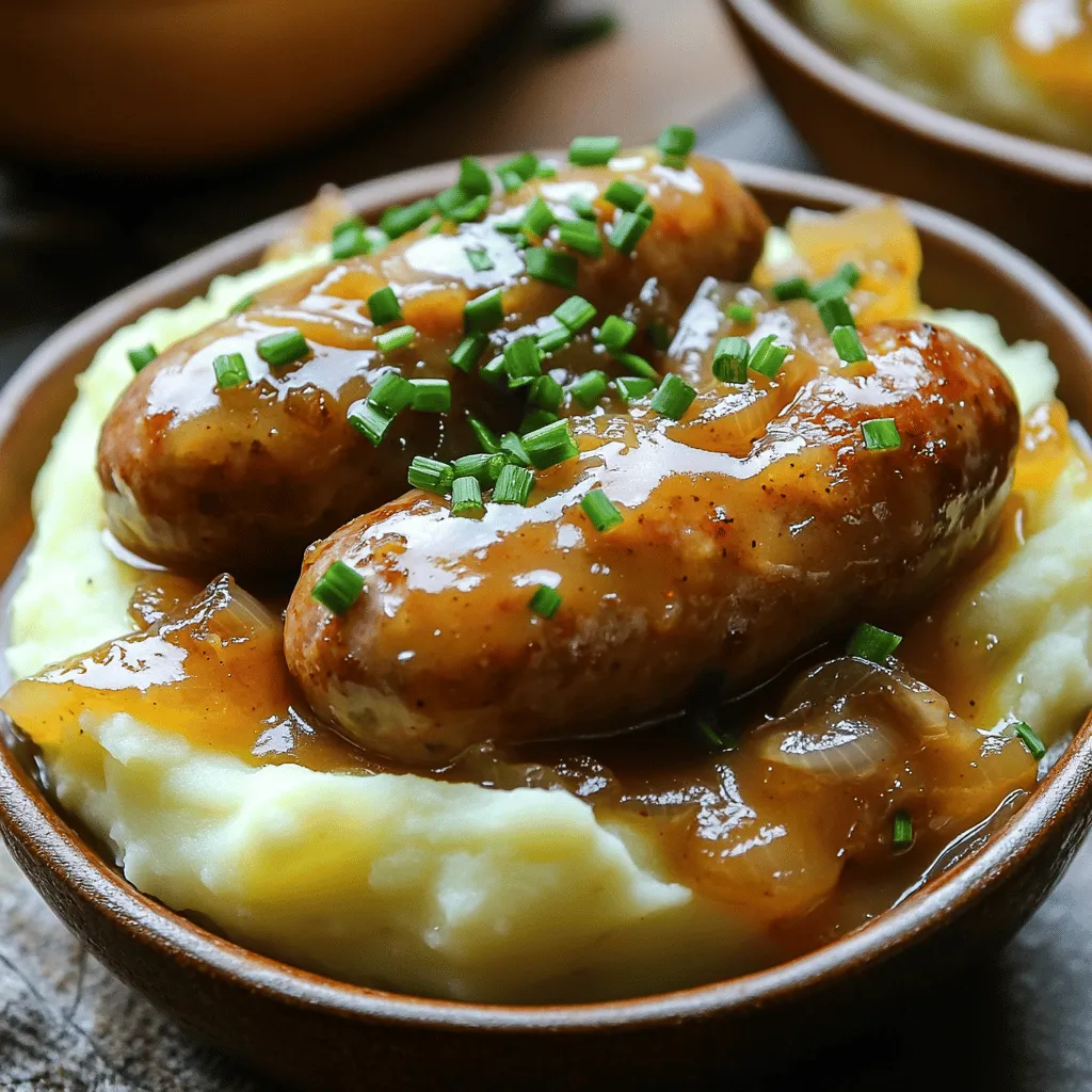 Um ein köstliches Bangers and Mash zu machen, brauchen Sie einige wichtige Zutaten. Diese sind:
