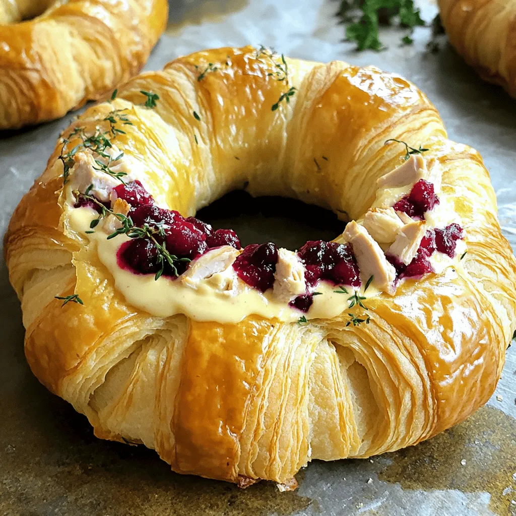 Für diesen leckeren herzhaften Truthahn-Cranberry-Croissant-Ring benötigen Sie einige einfache Zutaten. Diese Zutaten machen das Gericht besonders schmackhaft und spannend.