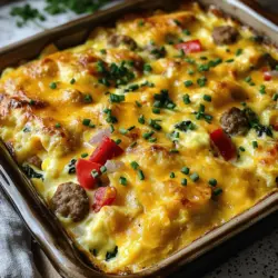 Für einen leckeren Frühstücksauflauf mit Wurst brauchst du einige frische Zutaten. Du kannst sie leicht im Supermarkt finden. Hier ist die Liste der Zutaten: