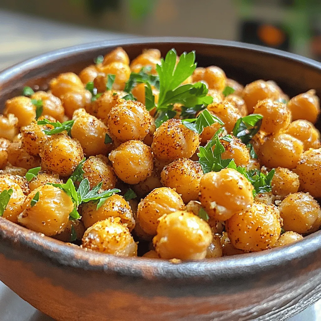 Um knusprige Kichererbsen zu machen, brauchst du nur einige einfache Zutaten. Du benötigst eine Dose Kichererbsen, Olivenöl und ein paar Gewürze. Die Kichererbsen sind der Hauptbestandteil. Sie geben den Snacks ihre herzhaften Aromen. Olivenöl hilft, die Kichererbsen schön knusprig zu machen. Gewürze wie Paprika, Kreuzkümmel und Knoblauchpulver bringen den Geschmack.