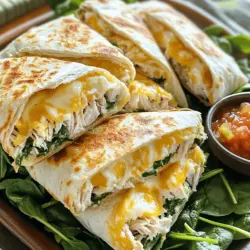 Für die Cheesy Garlic Chicken Wraps brauchst du: