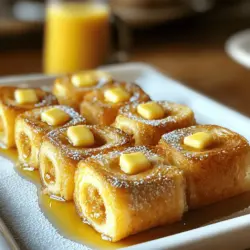 Um die perfekten cinnamon roll french toast bites zu machen, brauchst du einige einfache Zutaten. Du benötigst 6 Scheiben Brioche-Brot oder Zimt-Roll-Brot. Die Wahl des Brotes macht viel aus! Weiterhin brauchst du 3 große Eier, 1/2 Tasse Milch, 2 Esslöffel Zucker, 1 Teelöffel Vanilleextrakt, 1 Teelöffel Zimt und eine Prise Salz. Zum Braten benötigst du 4 Esslöffel Butter und 1/2 Tasse Puderzucker zum Bestäuben. Ahornsirup ist ideal zum Servieren.