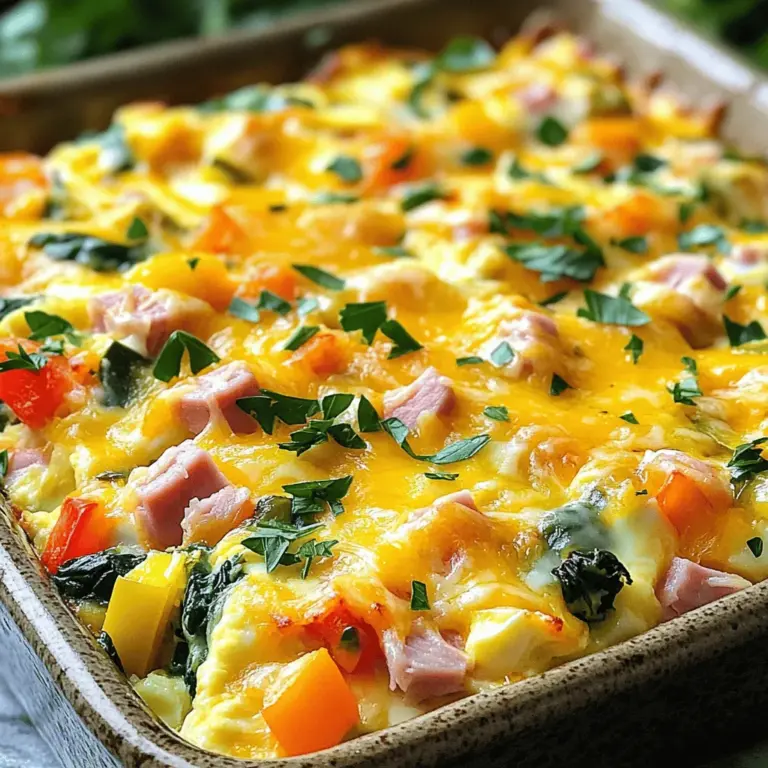 - 6 große Eier - 200 ml Milch - 150 g geriebener Käse (z.B. Cheddar oder Mozzarella) - 150 g gewürfelter Schinken oder Speck